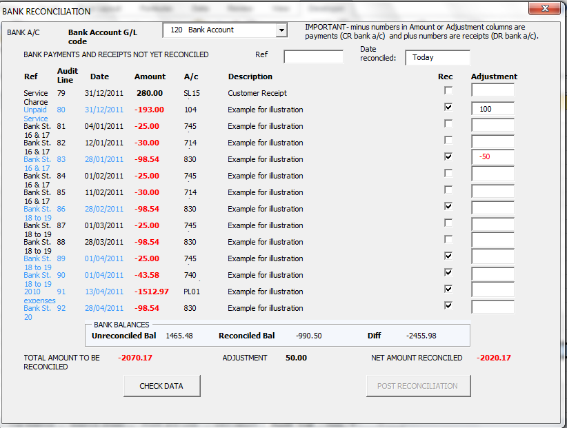 VBA UserForm Examples By Four Elms Bookkeeping Yeovil Somerset UK 